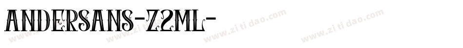 Andersans-Z2Ml字体转换