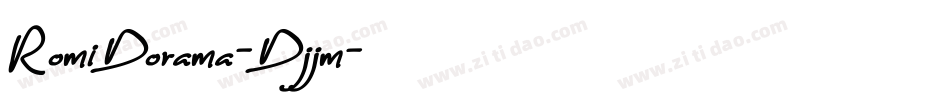 RomiDorama-Djjm字体转换