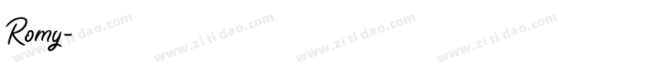 Romy字体转换