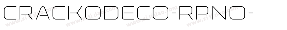 CrackoDeco-Rpno字体转换