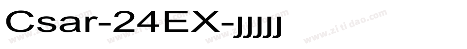 Csar-24EX字体转换