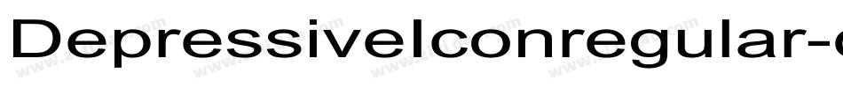 DepressiveIconregular-qxEx字体转换