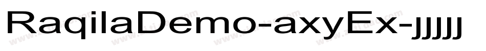 RaqilaDemo-axyEx字体转换