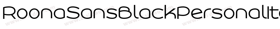 RoonaSansBlackPersonalItalic-Lz6n字体转换