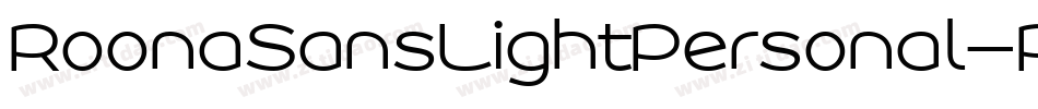 RoonaSansLightPersonal-Rz6o字体转换