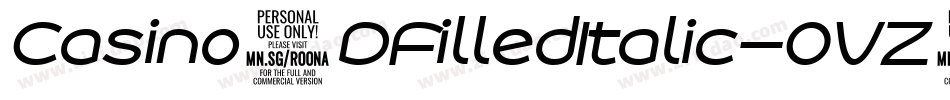 Casino3DFilledItalic-OVZ7e字体转换