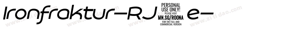 Ironfraktur-RJ7e字体转换