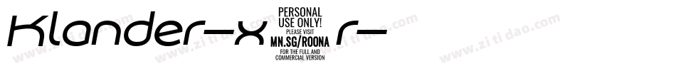 Klander-x2r字体转换 Klander-x2r字体转换