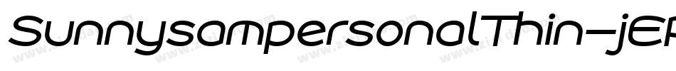 SunnysampersonalThin-jER2R字体转换