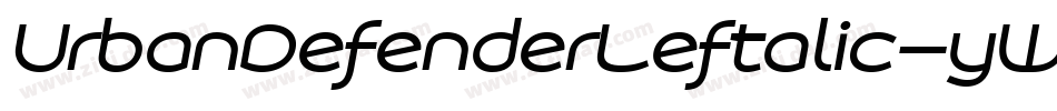 UrbanDefenderLeftalic-yW7e字体转换