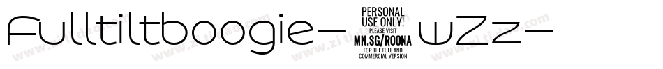Fulltiltboogie-3wZz字体转换