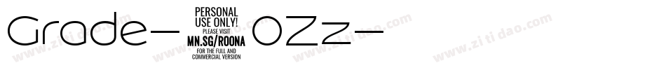 Grade-8OZz字体转换