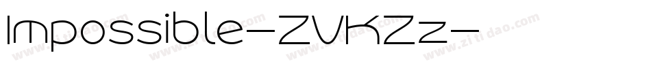 Impossible-ZVKZz字体转换
