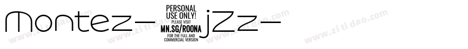 Montez-0jZz字体转换