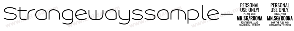 Strangewayssample-35zz字体转换