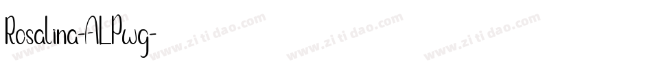 Rosalina-ALPwg字体转换