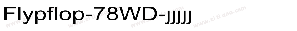 Flypflop-78WD字体转换