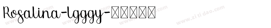 Rosalina-lgggy字体转换