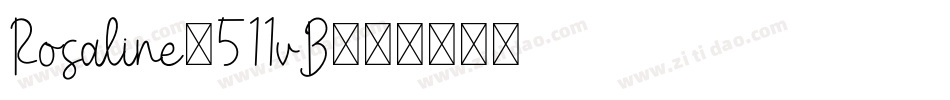 Rosaline-511vB字体转换