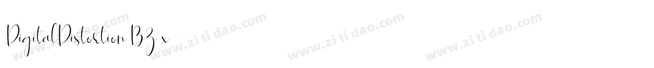 DigitalDistortion-BZ7x字体转换