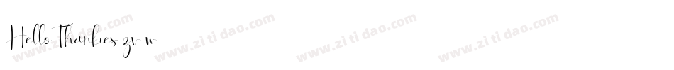 HelloThankies-zv3w字体转换