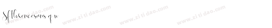 SfFlorencesans-q3w2字体转换 SfFlorencesans-q3w2字体转换