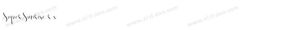 SuperSunrise-r7x9字体转换 SuperSunrise-r7x9字体转换