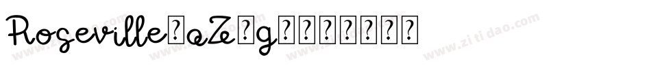 Roseville-qZ7g5字体转换