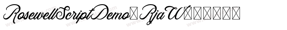 RosewellScriptDemo-RjaW字体转换