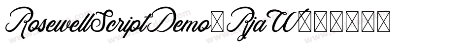 RosewellScriptDemo-RjaW字体转换