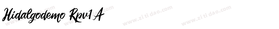 Hidalgodemo-Rpv1A字体转换