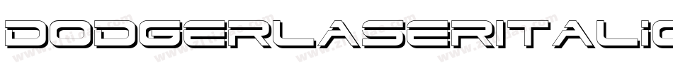 DodgerLaserItalic-3pA3字体转换