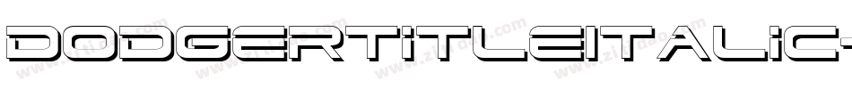 DodgerTitleItalic-qgOr字体转换