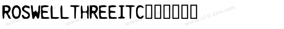 RoswellThreeITC字体转换