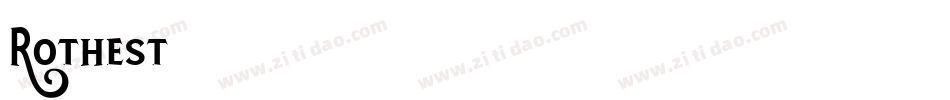 Rothest字体转换
