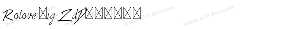 Rotove-lgZdD字体转换