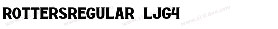 Rottersregular-LjG4字体转换