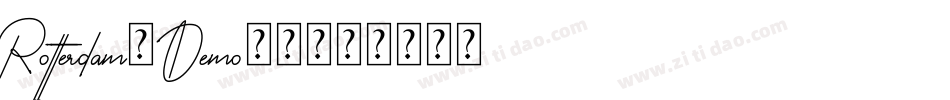 Rotterdam-Demo-2字体转换