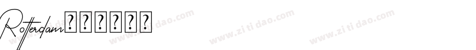 Rotterdam字体转换