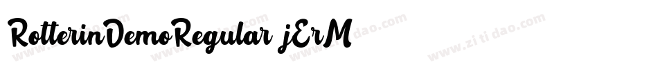 RotterinDemoRegular-jErM0字体转换