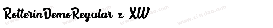 RotterinDemoRegular-z8XW4字体转换