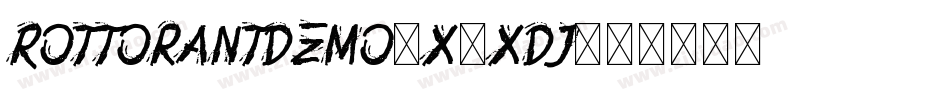 RottorantDemo-X3XDj字体转换