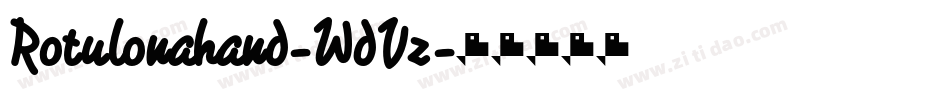 Rotulonahand-WdVz字体转换 Rotulonahand-WdVz字体转换