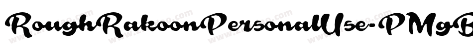RoughRakoonPersonalUse-PMgB字体转换