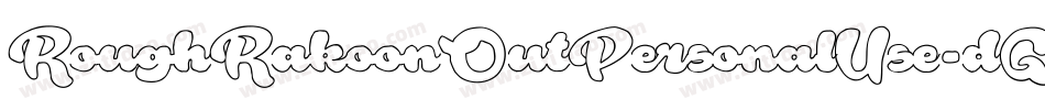 RoughRakoonOutPersonalUse-dGzR字体转换