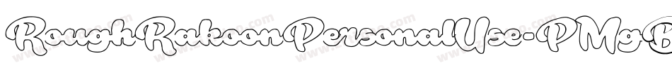 RoughRakoonPersonalUse-PMgB字体转换