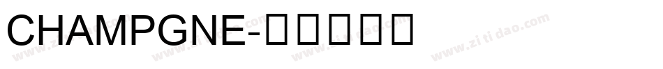 CHAMPGNE字体转换