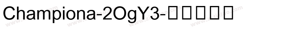 Championa-2OgY3字体转换