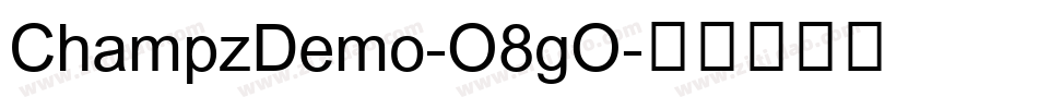 ChampzDemo-O8gO字体转换