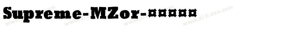 Supreme-MZor字体转换